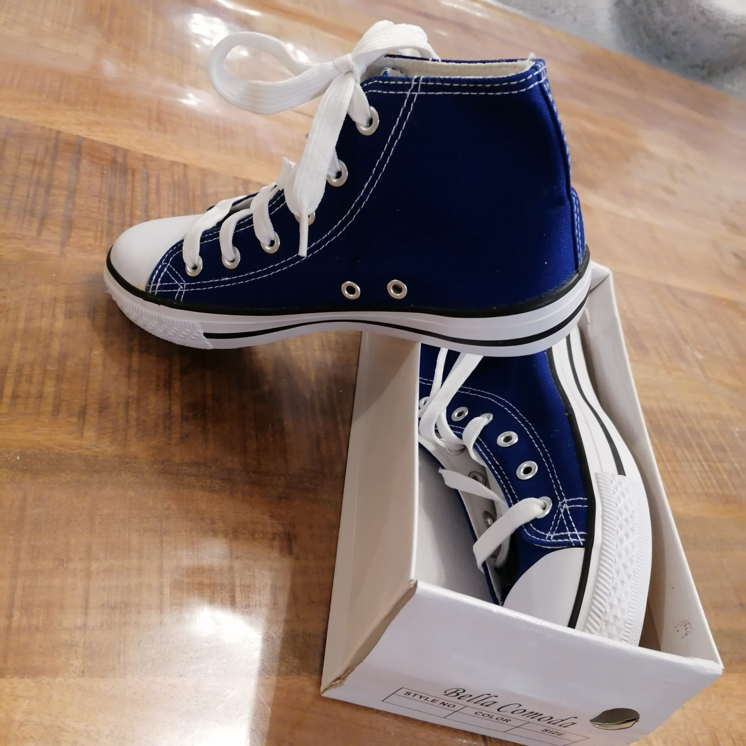 Chaussures toile inspi – bleues –