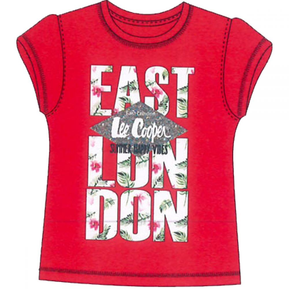 Tee-shirt Lee Cooper® East London rouge