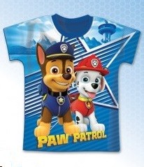 Tee-shirt manches courtes Pat Patrouille® col bleu