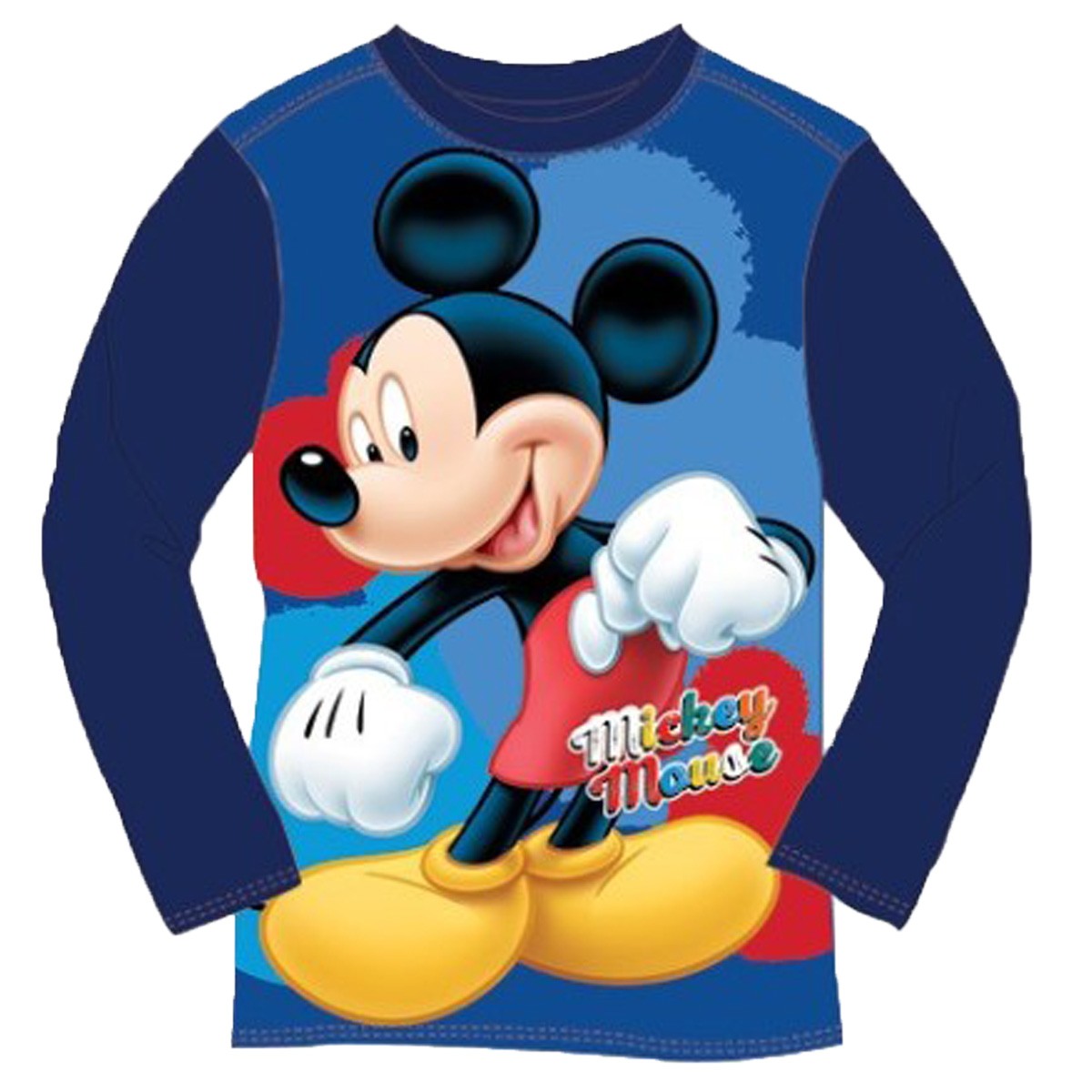 Tee-shirt manches longues Mickey bleu