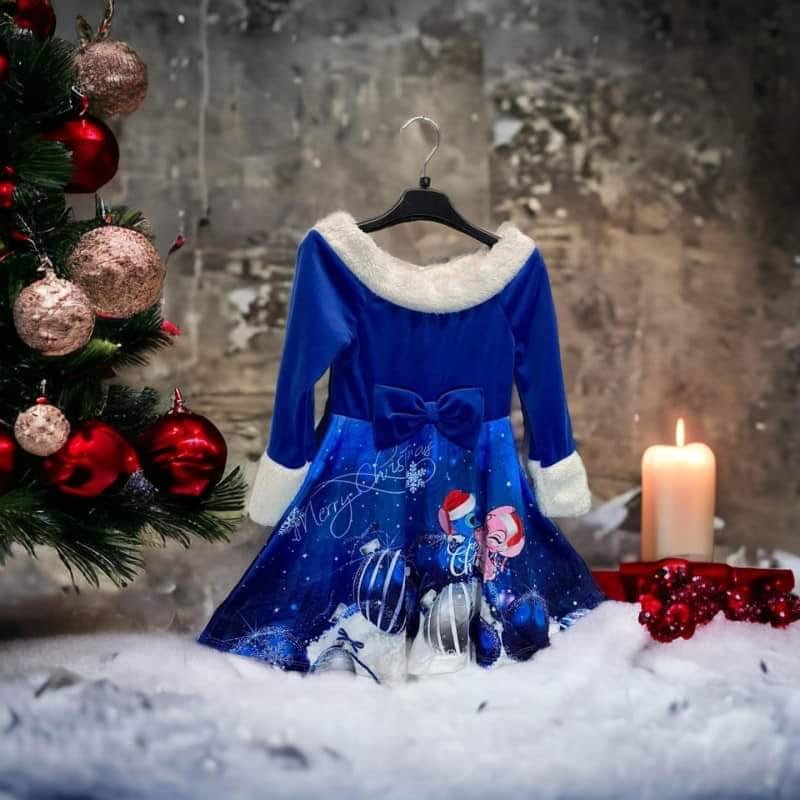 Robe de Noël Stitch bleue