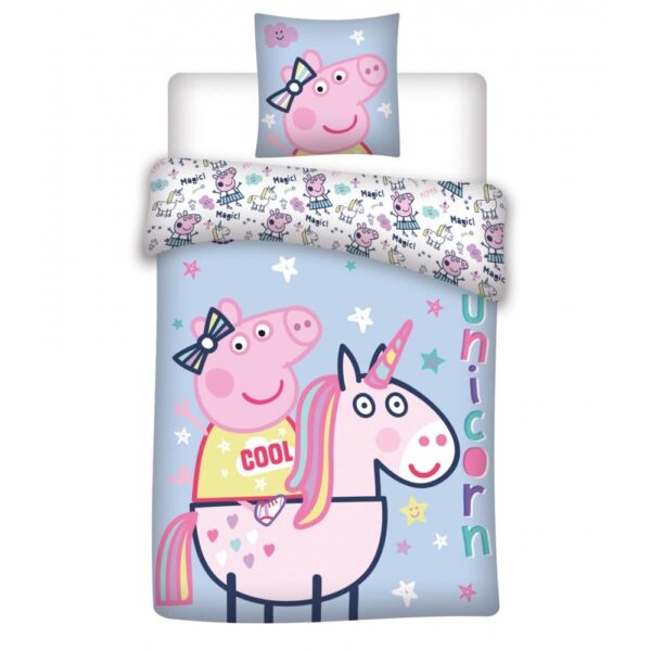 Parure de lit 1 personne Peppa Pig® licorne