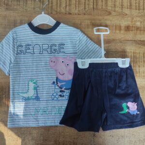 Ensemble Georges® Peppa pig® col bleu marine
