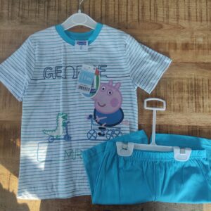 Ensemble Georges® Peppa pig® col bleu ciel