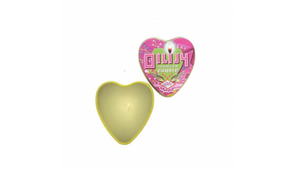 Bougie coeur vert