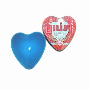 Bougie coeur bleu