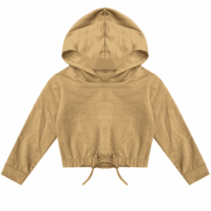 Croc top à capuche taupe